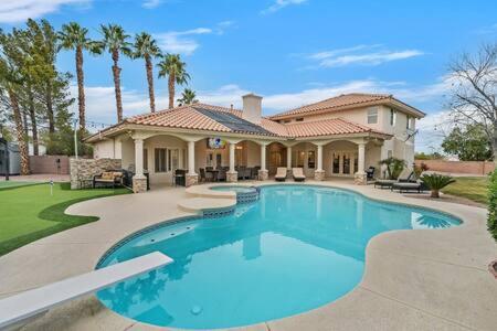 Lux 5Br Vegas Home W Pool, Spa, Games, Near Strip Лас-Вегас Екстер'єр фото